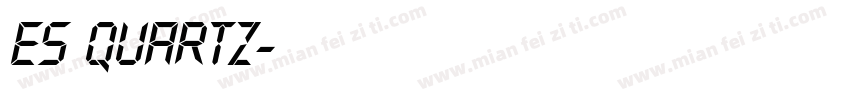 es quartz字体转换